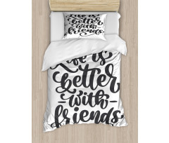 Friendship Love Duvet Cover Set