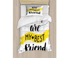 Buddy Motivation Art Duvet Cover Set