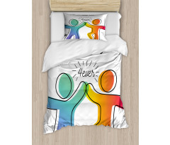 High 5 Buddies Art Duvet Cover Set