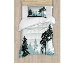 Forest Silhouette Art Duvet Cover Set