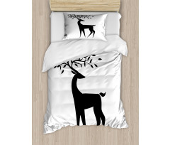 Abstract Reindeer Leaf Duvet Cover Set