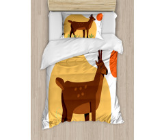 Smiling Antler Meadow Duvet Cover Set