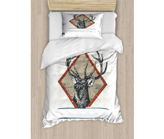 Hipster Wild Antler Duvet Cover Set