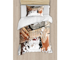 Man Playing Guitar Duvet Cover Set