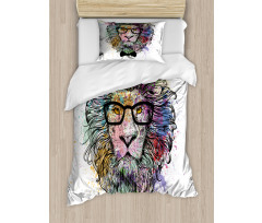 Lion Bow Creative Splashes Duvet Cover Set