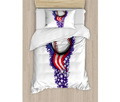 Stars Stripes Firework Duvet Cover Set