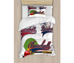 Baseball Mitt Ball Duvet Cover Set