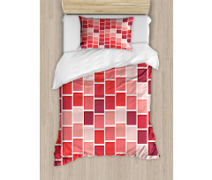 Tile Rectangle Square Duvet Cover Set