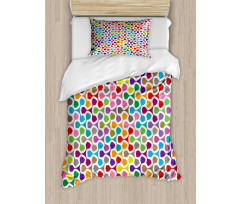 Colorful Curve Pattern Duvet Cover Set