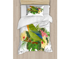 Exotic Agapornis Parrot Duvet Cover Set