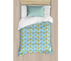 Toy Duck Pattern Duvet Cover Set