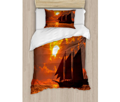 Sunset in Key Florida Duvet Cover Set