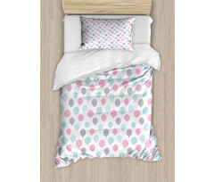 Balloons with Hearts Duvet Cover Set