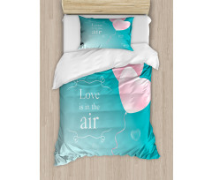 Heart Balloon Duvet Cover Set