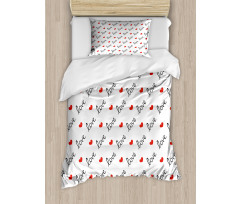 Love Valentines Day Duvet Cover Set