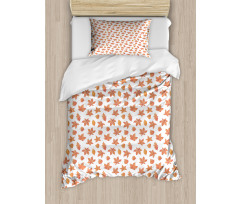 Various Leaf Pattern Duvet Cover Set