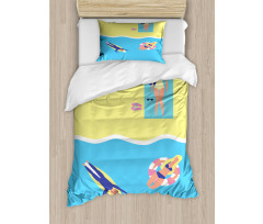 Summer Holiday People Duvet Cover Set