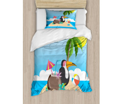 Tropic Funny Cartoon Duvet Cover Set