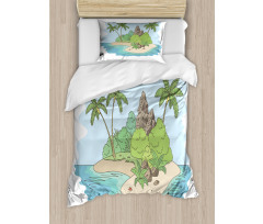 Island Doodle Botany Duvet Cover Set