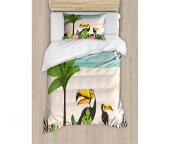 Watermelons Toucans Duvet Cover Set