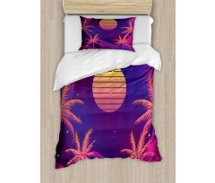 Palms Sun and Stars Duvet Cover Set