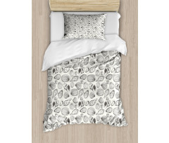 Sketch Seashells Duvet Cover Set