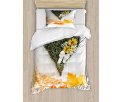 Dried Botany Heart Duvet Cover Set