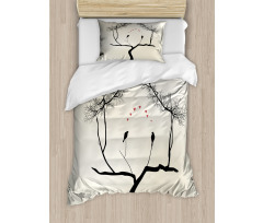 Love Birds Branch Duvet Cover Set