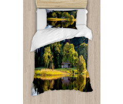 Country House in Woodland Duvet Cover Set