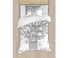 Girl in Timber Home Duvet Cover Set