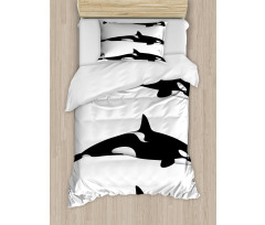Orca Killer Whales Duvet Cover Set