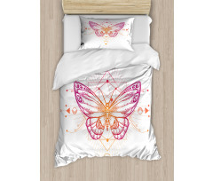 Butterfly Boho Art Duvet Cover Set