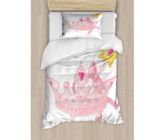 Crown and Magic Wand Duvet Cover Set