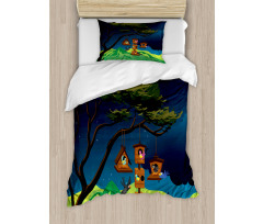 Fly Animals Nest Cartoon Duvet Cover Set