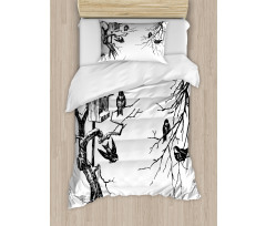 Nest of Sparrows Duvet Cover Set