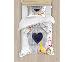 Heart Floral Nest Duvet Cover Set