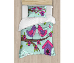 Valentines Love Flowers Duvet Cover Set