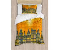 Urban Retro Architecture Duvet Cover Set