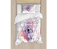 Watercolor All Seeing Eye Duvet Cover Set