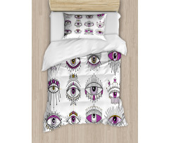 Evil Seeing Eye Sign Duvet Cover Set