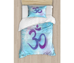 Oriental Symbol Meditation Duvet Cover Set