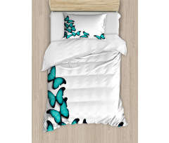 Sunny Butterflies Morphs Duvet Cover Set