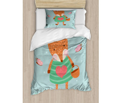 Nursery Animal with Dress Duvet Cover Set