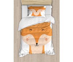 Happy Animal Face Simplicity Duvet Cover Set