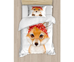 Wild Animal Drawing Duvet Cover Set