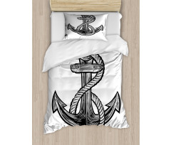 Monochrome Anchor Duvet Cover Set