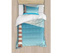 Lighthouse on Sea Duvet Cover Set