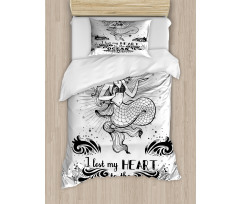 Aquatic Mermaid Duvet Cover Set