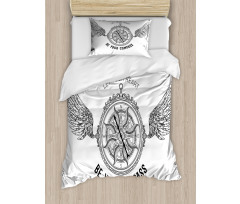 Antique Compass Duvet Cover Set