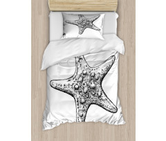 Starfish Sketch Duvet Cover Set